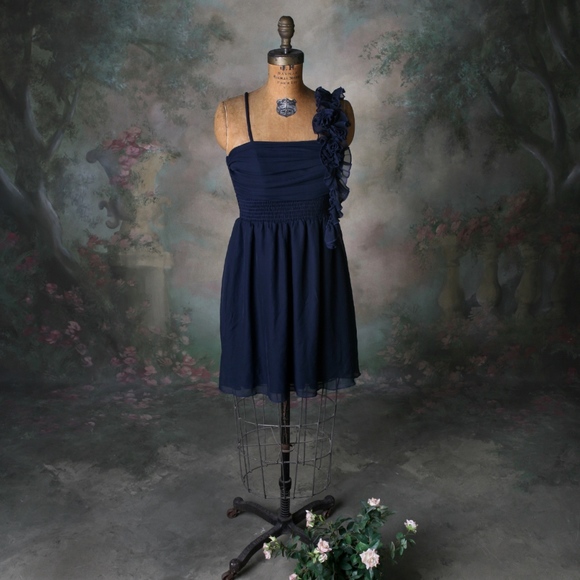 Jodi Kristopher Dress Navy Size Small - Picture 3 of 8